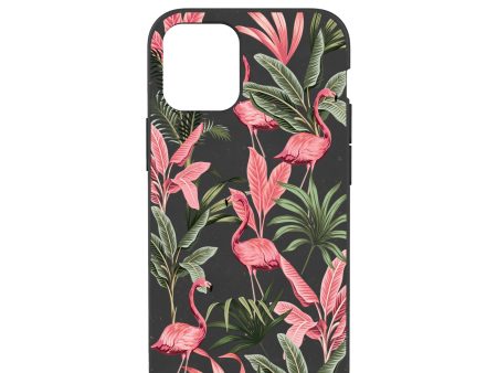 Black Flamingo Party iPhone 12 Mini Case For Discount