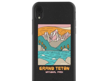 Black Grand Teton iPhone XR Case For Discount