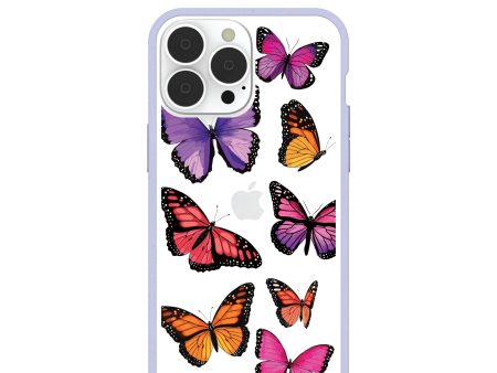 Clear Butterfly Sky iPhone 13 Pro Max Case With Lavender Ridge Fashion