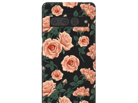 Black Vintage roses Google Pixel 7 Pro Case Hot on Sale