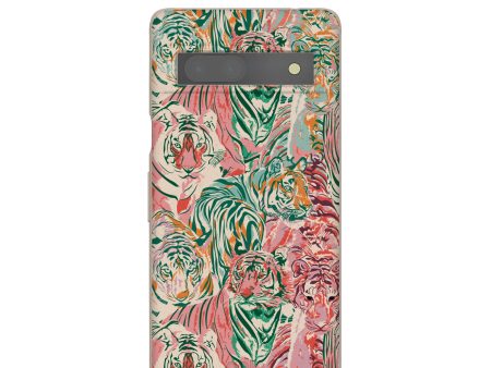 Seashell Hidden Tigers Google Pixel 7a Case Supply