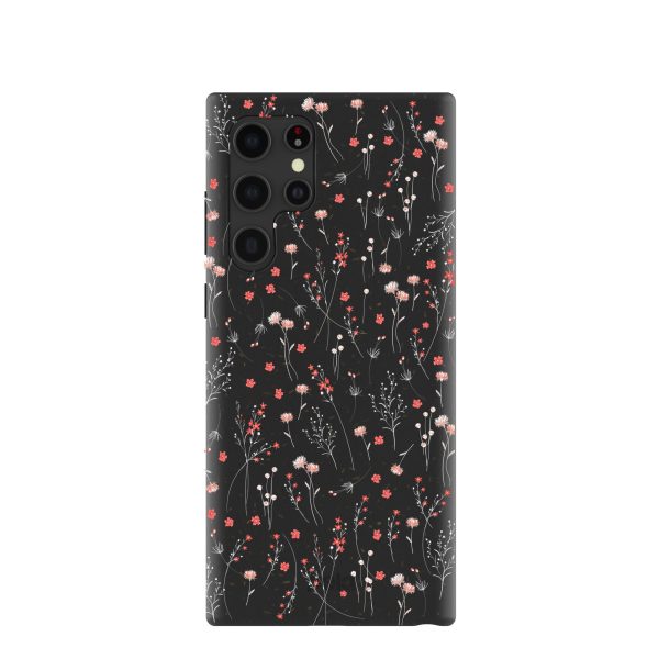 Black Night Garden Samsung Galaxy S22 Ultra Case Sale