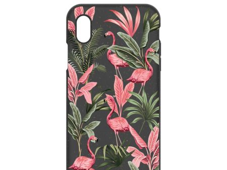 Black Flamingo Party iPhone XR Case Discount