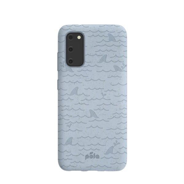 Powder Blue Fin Samsung Galaxy S20 Case For Cheap