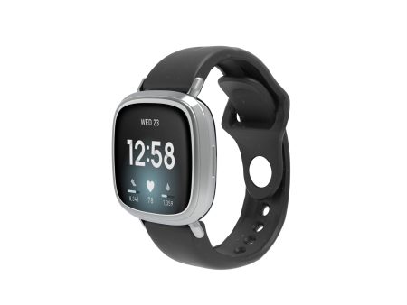 Black Fitbit Sense and Versa 3 Strap For Sale