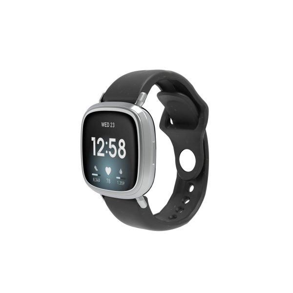 Black Fitbit Sense and Versa 3 Strap For Sale