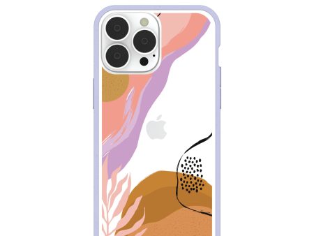 Clear Abstract Dunes iPhone 13 Pro Max Case With Lavender Ridge Fashion