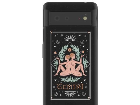 Black Gemini Google Pixel 6 Case Online now