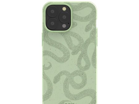 Sage Green Snaky iPhone 13 Pro Max Case on Sale