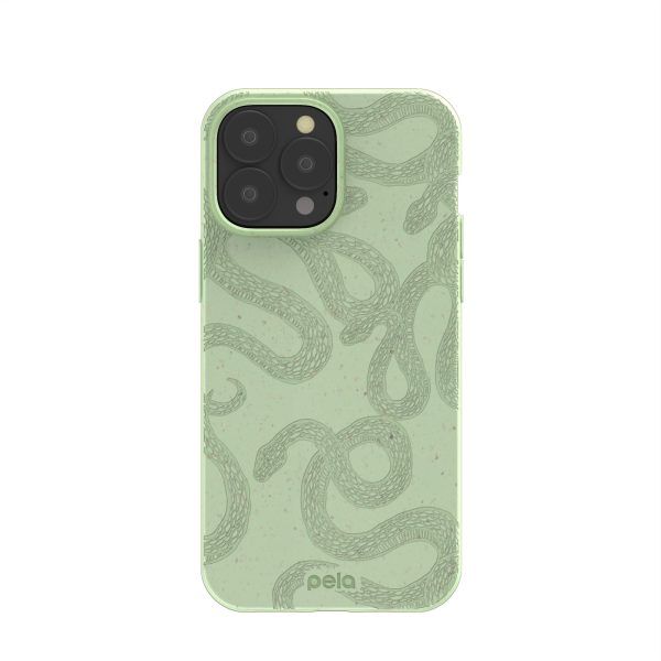 Sage Green Snaky iPhone 13 Pro Max Case on Sale