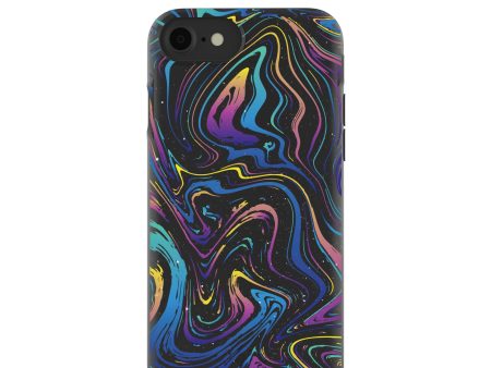 Black Galaxy Swirls iPhone 6 6s 7 8 SE Case Discount