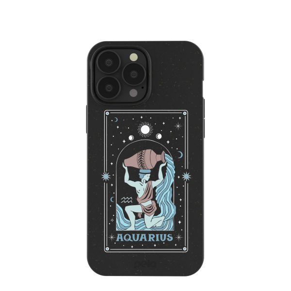 Black Aquarius iPhone 13 Pro Max Case Fashion