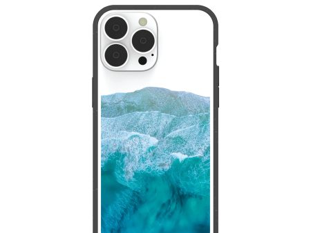 Clear Waves iPhone 13 Pro Max Case With Black Ridge Discount