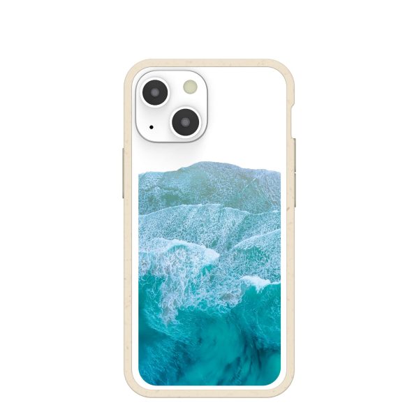 Clear Waves iPhone 13 Mini Case With London Fog Ridge For Sale