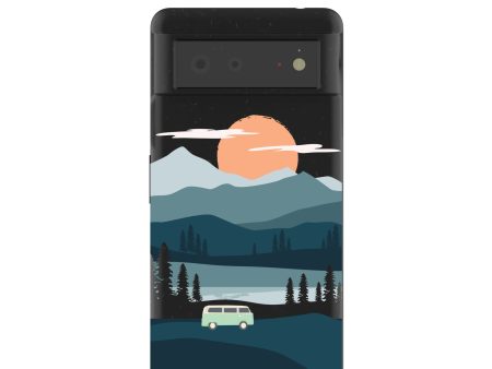 Black Digital Nomad Google Pixel 6 Case on Sale