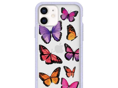 Clear Butterfly Sky iPhone 12  iPhone 12 Pro Case With Lavender Ridge For Sale