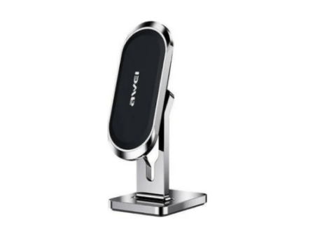 Awei X19 Magnetic Car Phone Holder - Silver Supply