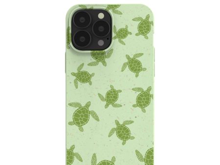 Sage Green Tiny Turtles iPhone 13 Pro Max Case For Sale