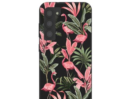 Black Flamingo Party Samsung Galaxy S23 Case Supply