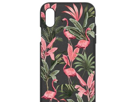 Black Flamingo Party iPhone X Case Fashion