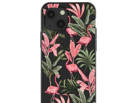 Black Flamingo Party iPhone 13 Mini Case on Sale