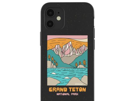 Black Grand Teton iPhone 12 Mini Case Cheap