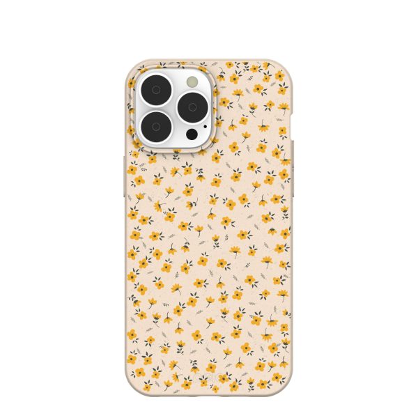 Seashell Little Yellow Flowers iPhone 13 Pro Max Case Online now