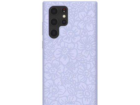 Lavender Flowerbed Samsung Galaxy S22 Ultra Case Hot on Sale