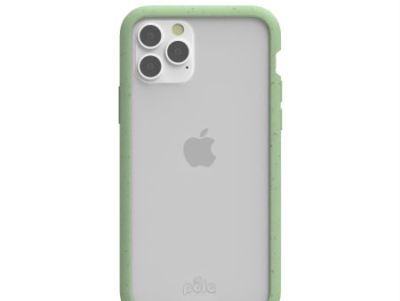 Clear iPhone 11 Pro Max Case with Sage Green Ridge For Cheap