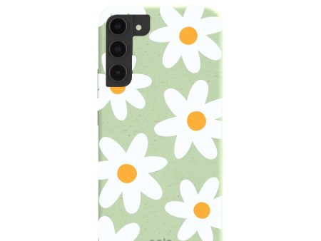 Sage Green Daisy Samsung Galaxy S22+(Plus) Case For Sale